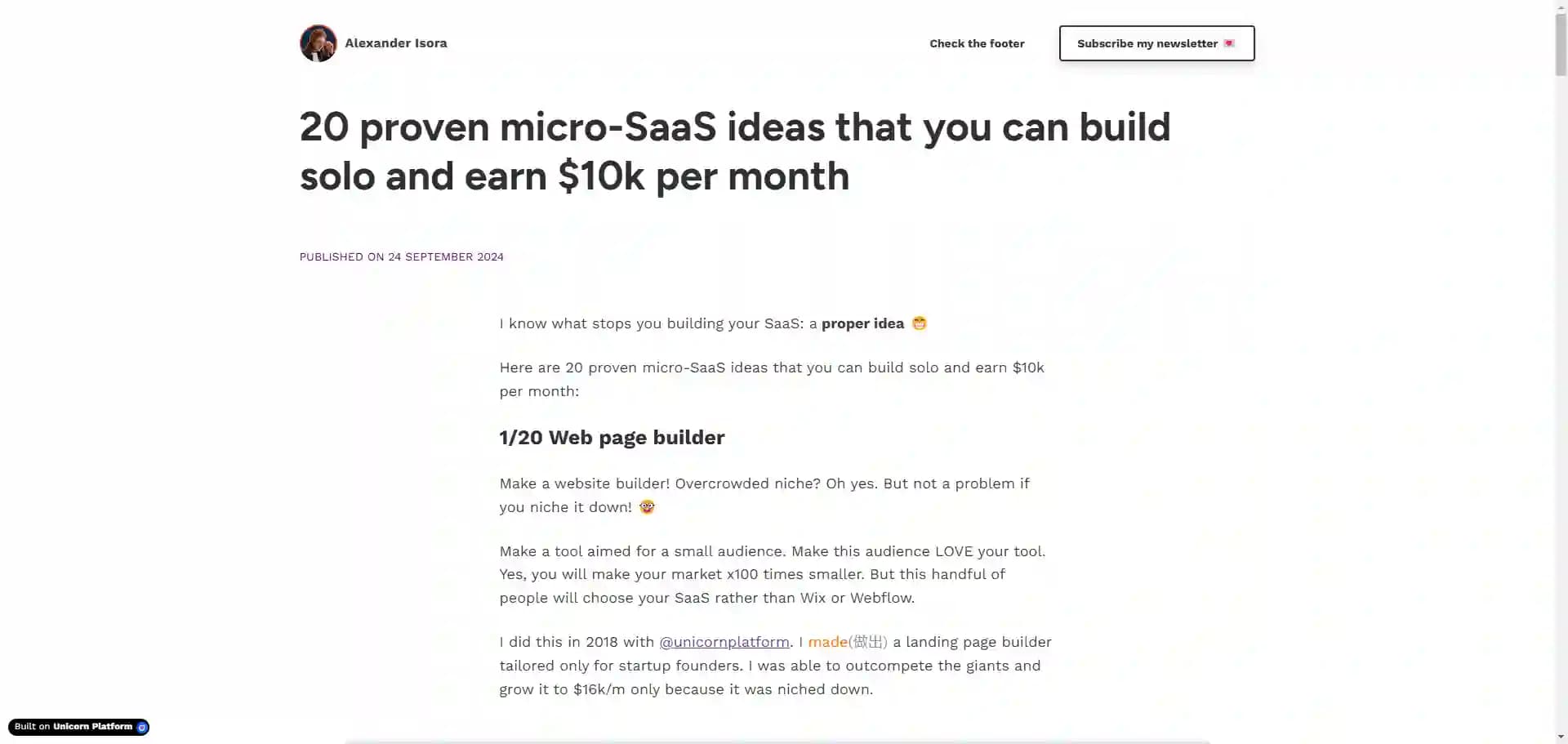 20 Proven Micro SaaS Ideas